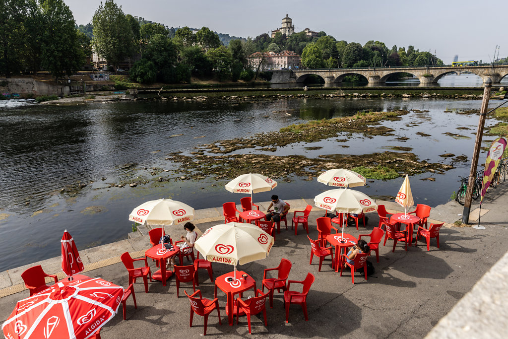 Drought In Northern Italy: The Aridity Of The Po River. 