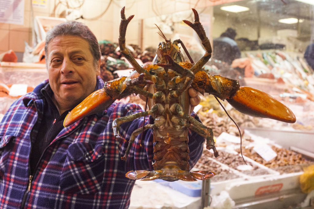 Turin's fish market.