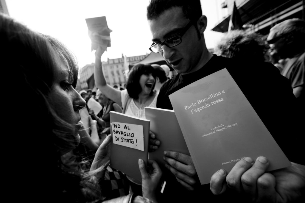 Protest against Berlusconi 