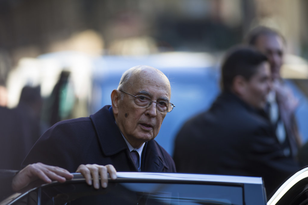  the 11th President of the Italian Republic Giorgio Napolitano
 